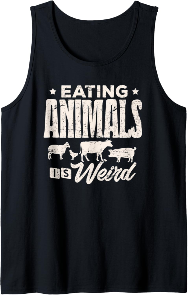 Eating Animals Is Weird Shirt Funny Vegan Vegetarian Women T... - Image 2